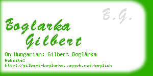 boglarka gilbert business card